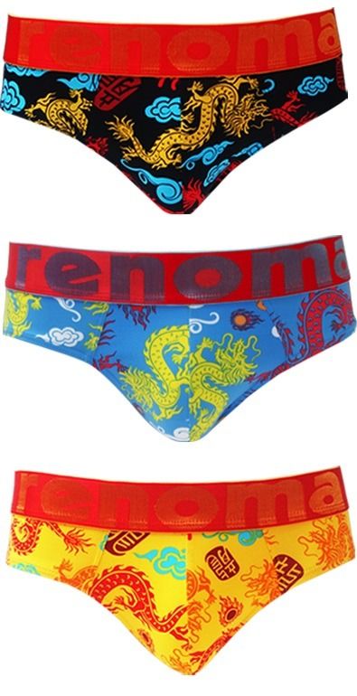 NEW-BNIB] Renoma 2023 Chinese New Year Limited Edition - Briefs Size L  [Yellow, Blue and Black, 3pcs], Men's Fashion, Bottoms, New Underwear on  Carousell