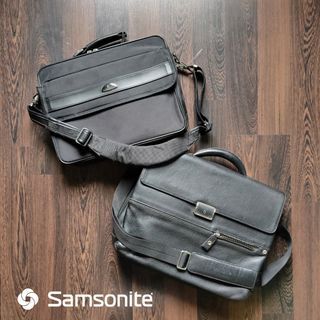 NEW‼️SAMSONITE BRIEFCASE LAPTOP BAG COLLECTION | Black Leather Nylon
