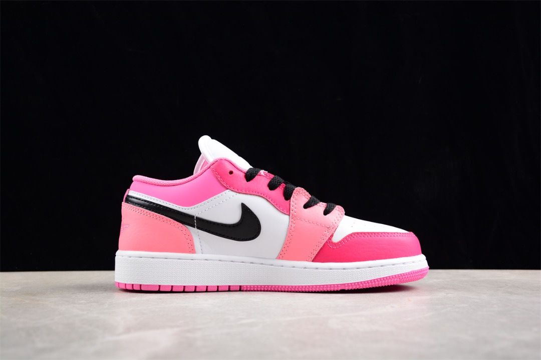 Air jordan 1 pink and white cheap