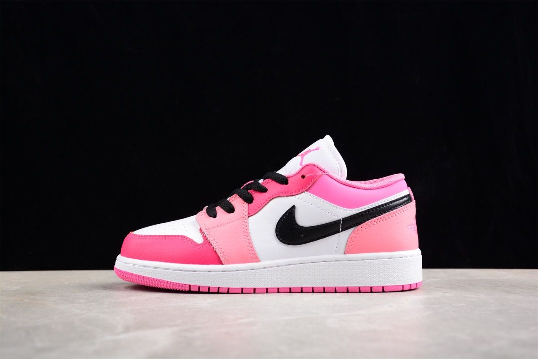NIKE Air Jordan 1 Low GS White Pinksicle Pink shoes Euro 35.5 40
