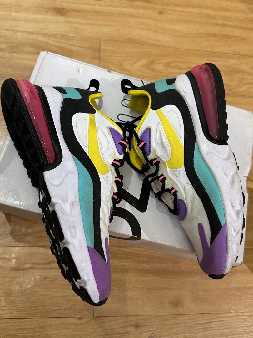 Air max 270 online react white/dynamic yellow/black/bright violet
