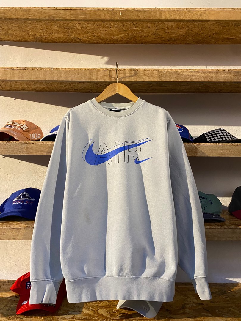 Nike big swoosh crew neck online