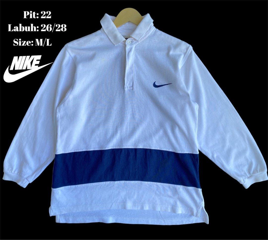 Vintage nike cheap long sleeve polo