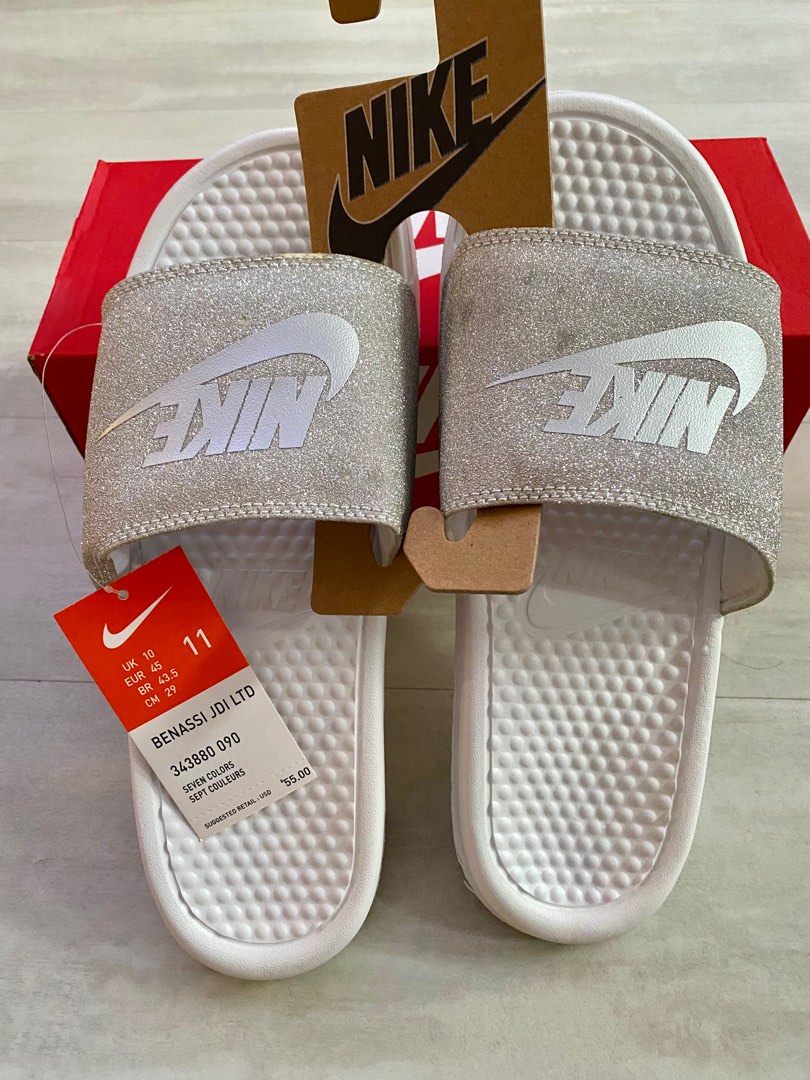 Nike slides top glitter