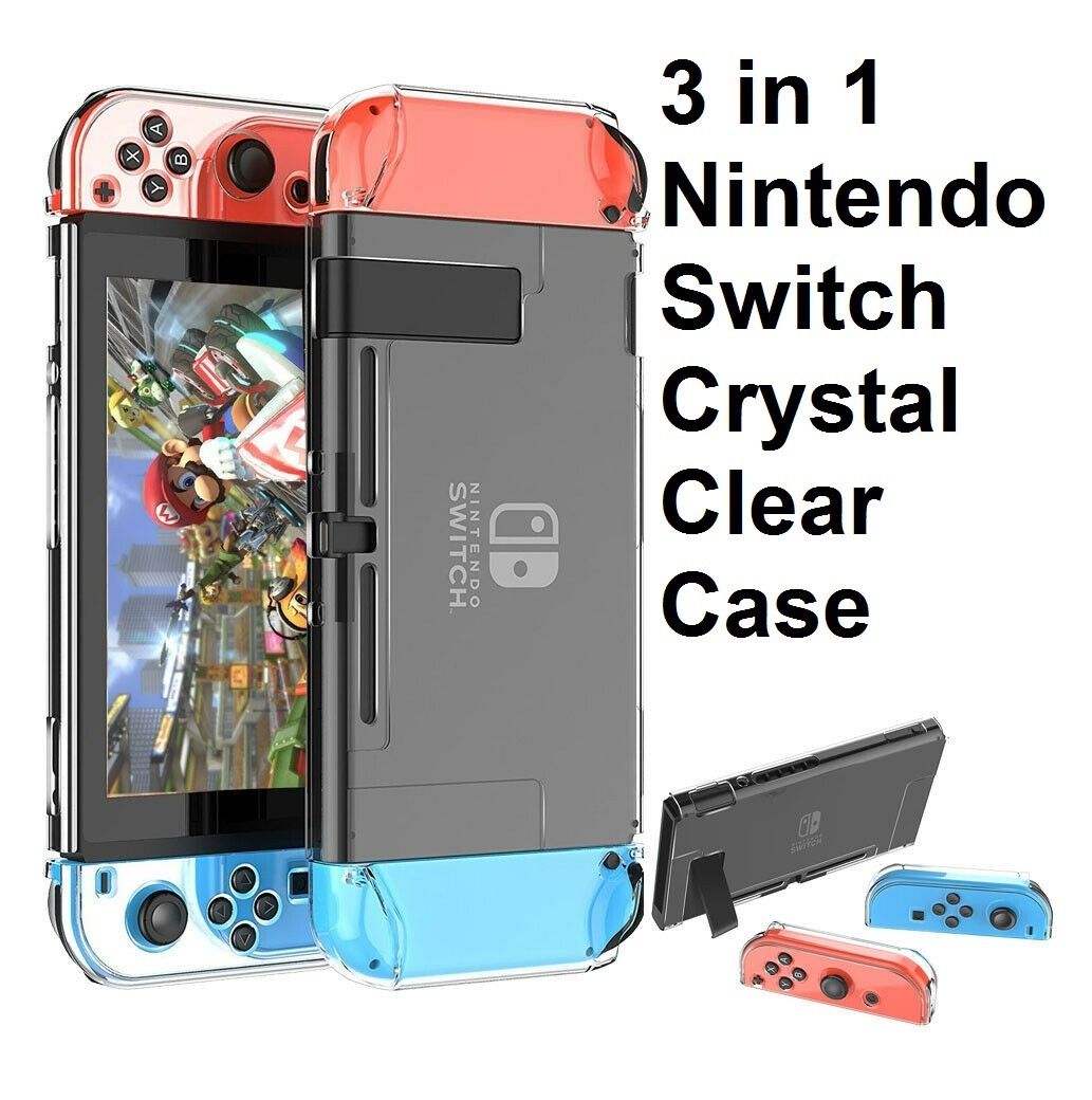 New Transparent Clear Shockproof Protective Hard Case Cover Nintendo Switch  OLED