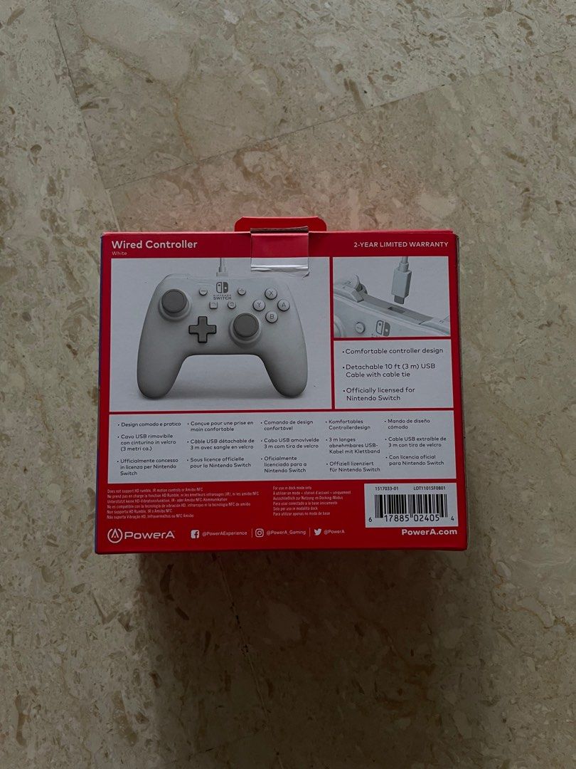 Nintendo Switch Wired Controller (Category: Controllers) located in Singapore. Submitted by formybrokekids (Listing ID 1276236509, Image 2). Description: .