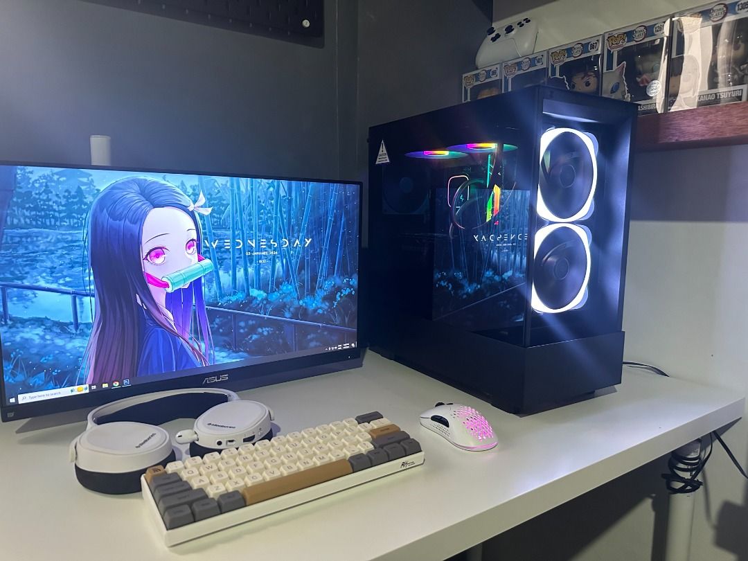 NZXT Ryzen 5 5500 RTX3060 Gaming PC FULL SET WITH TABLE, Computers ...