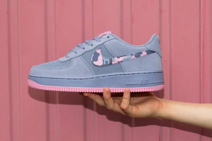 Original Nike AF1 Pink and Purple Camo Swoosh Men s Fashion Footwear Sneakers on Carousell