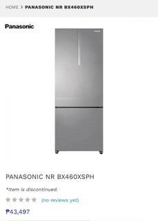 Panasonic NR BX460XSPH Refrigerator