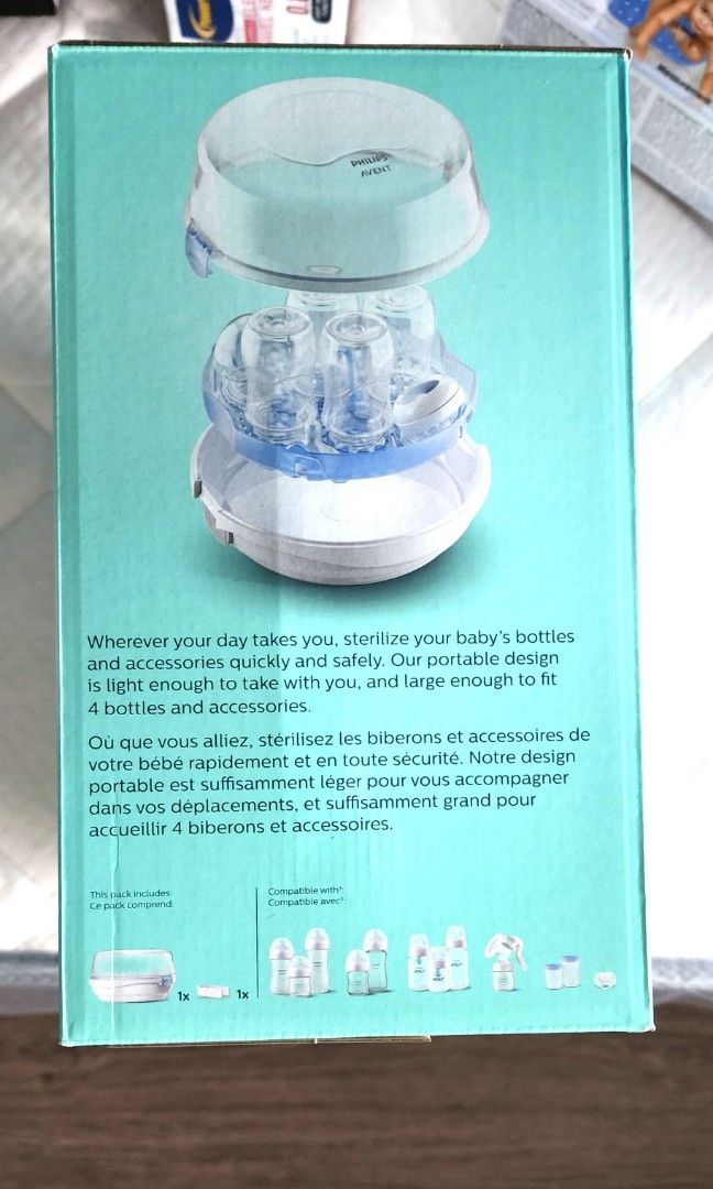 Philips avent cheap sterilizer microwave instructions