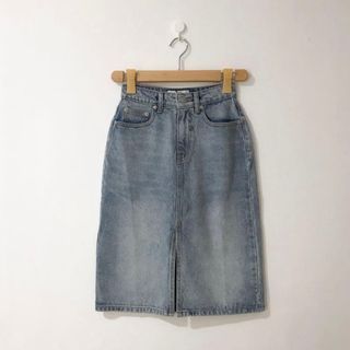 POMELO High-waist Denim Skirt