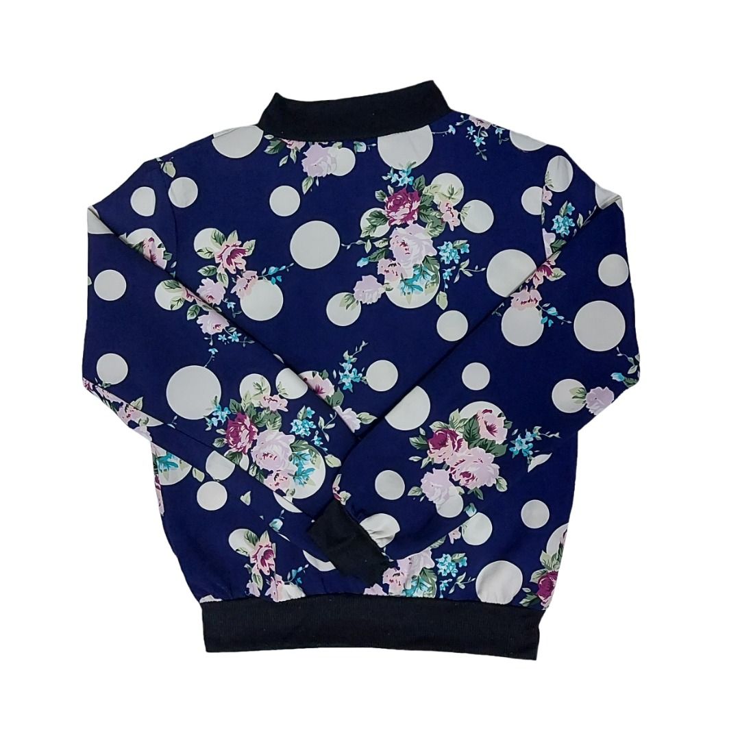 Blue and pink polka dot hot sale sweater