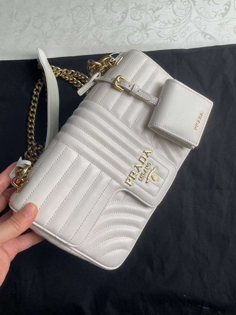 Prada diagramme leather bag clearance
