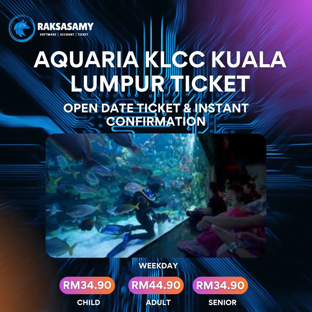 [PROMO 2024] Aquaria KLCC Kuala Lumpur Ticket (Open Date Ticket Instant