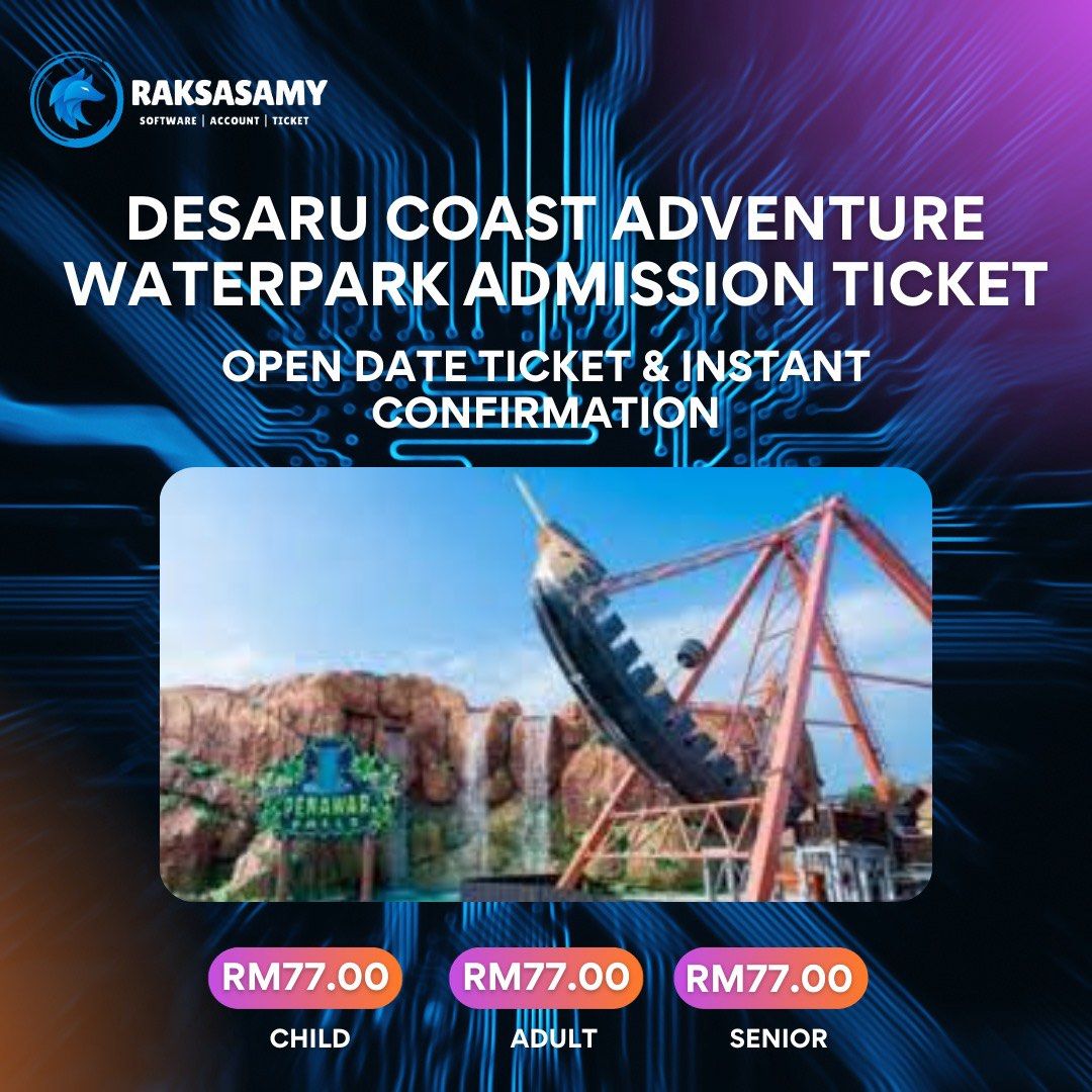 [PROMO 2024] Desaru Coast Adventure Waterpark Admission Ticket, Tickets