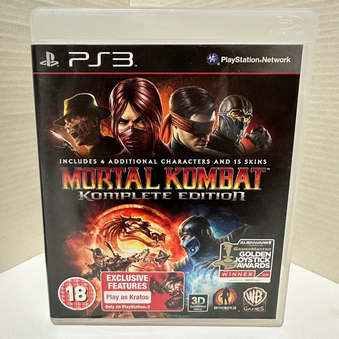 PS3 Games - Mortal Kombat Komplete Edition - R2 English - Fighting  Multiplayer Game - Used, Video Gaming, Video Games, PlayStation on Carousell