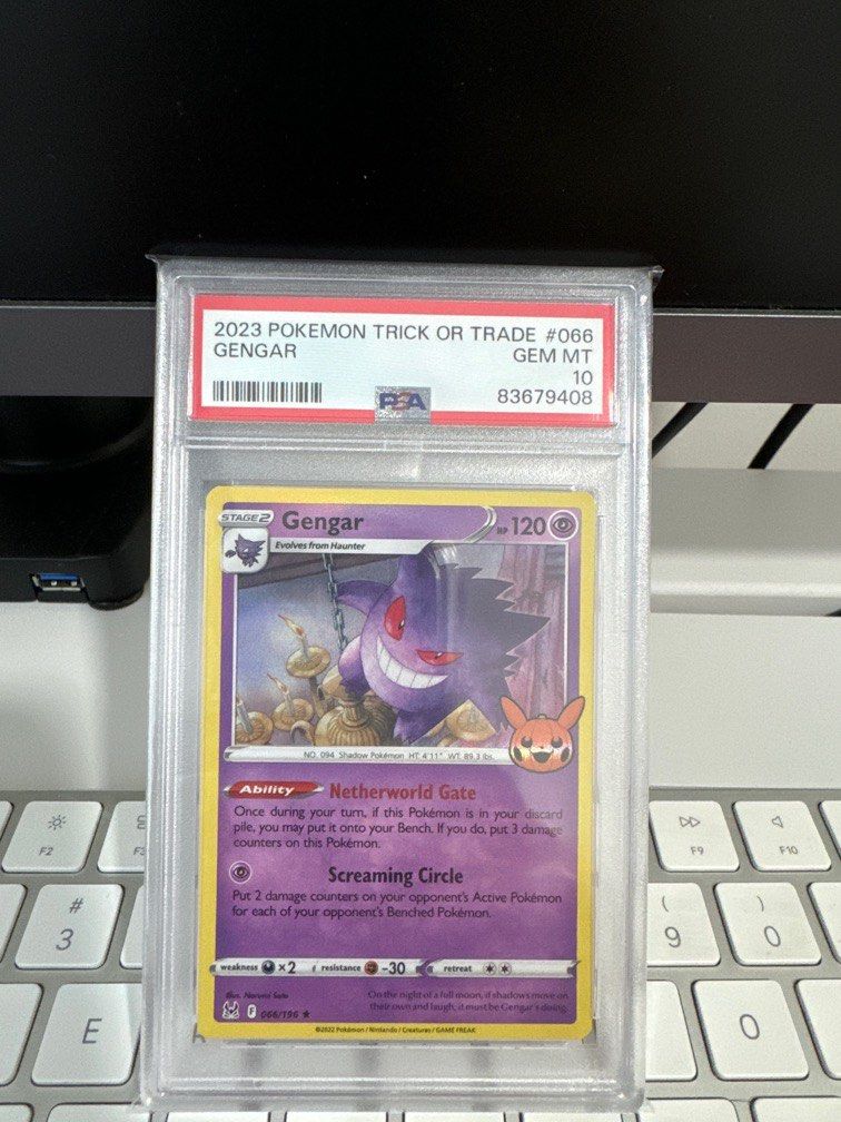 PSA 10 Gengar 2023 Trick or Trade Halloween Promo Pokemon Card Pikachu