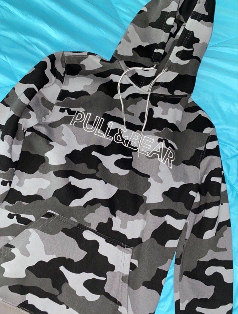 Pull and bear hoodie camo new arrivals