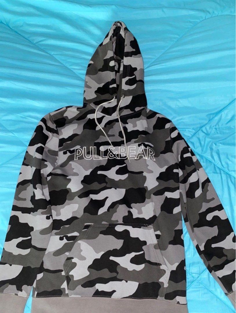 Pull and 2025 bear camouflage hoodie