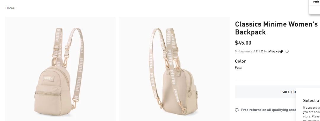Puma bags online discount store