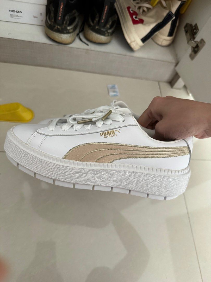 All white puma best sale platforms