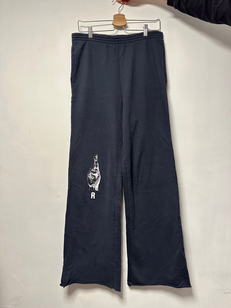 RAF simons straight leg flared pants joggers