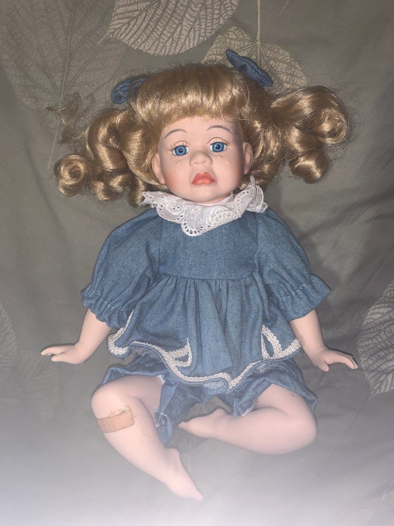 Crying sales porcelain doll