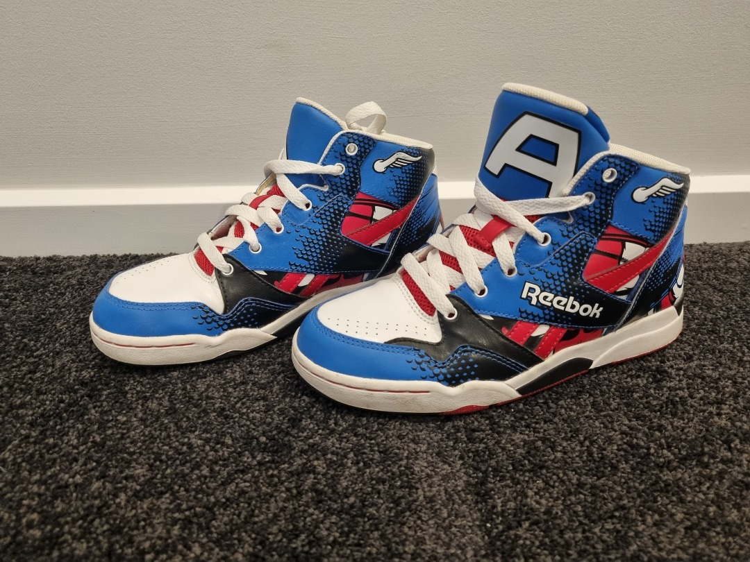 REEBOK Captain America Limited Edition Sneakers Kids Size 3 Babies Kids Boy s Apparel on Carousell