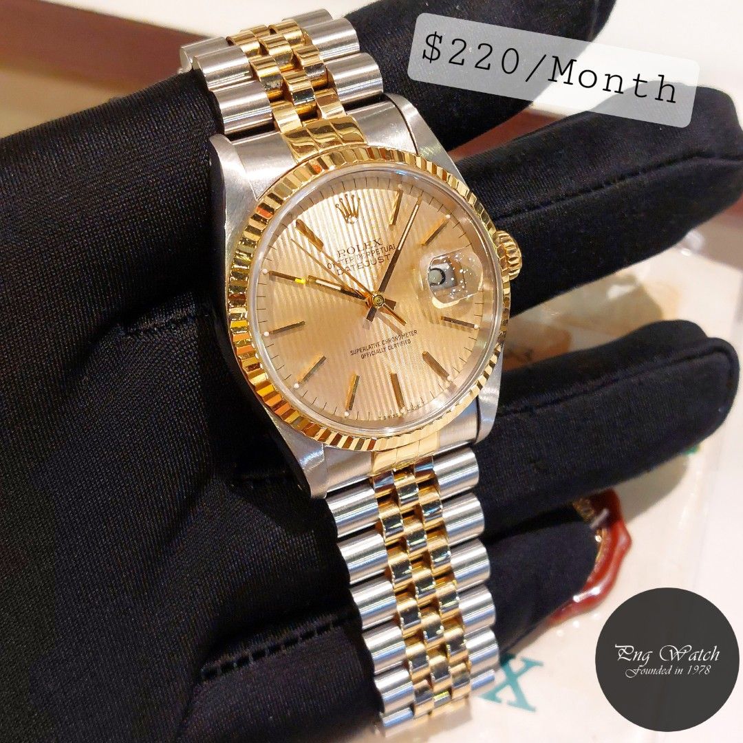 rolex 2 tone date just