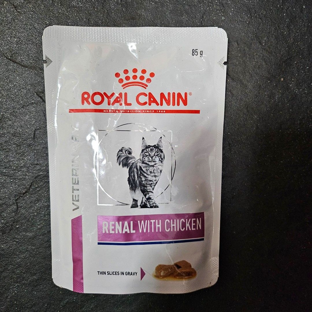 Royal Canin Renal Cat Food (Chicken/Fish), 85g packet, Pet Supplies