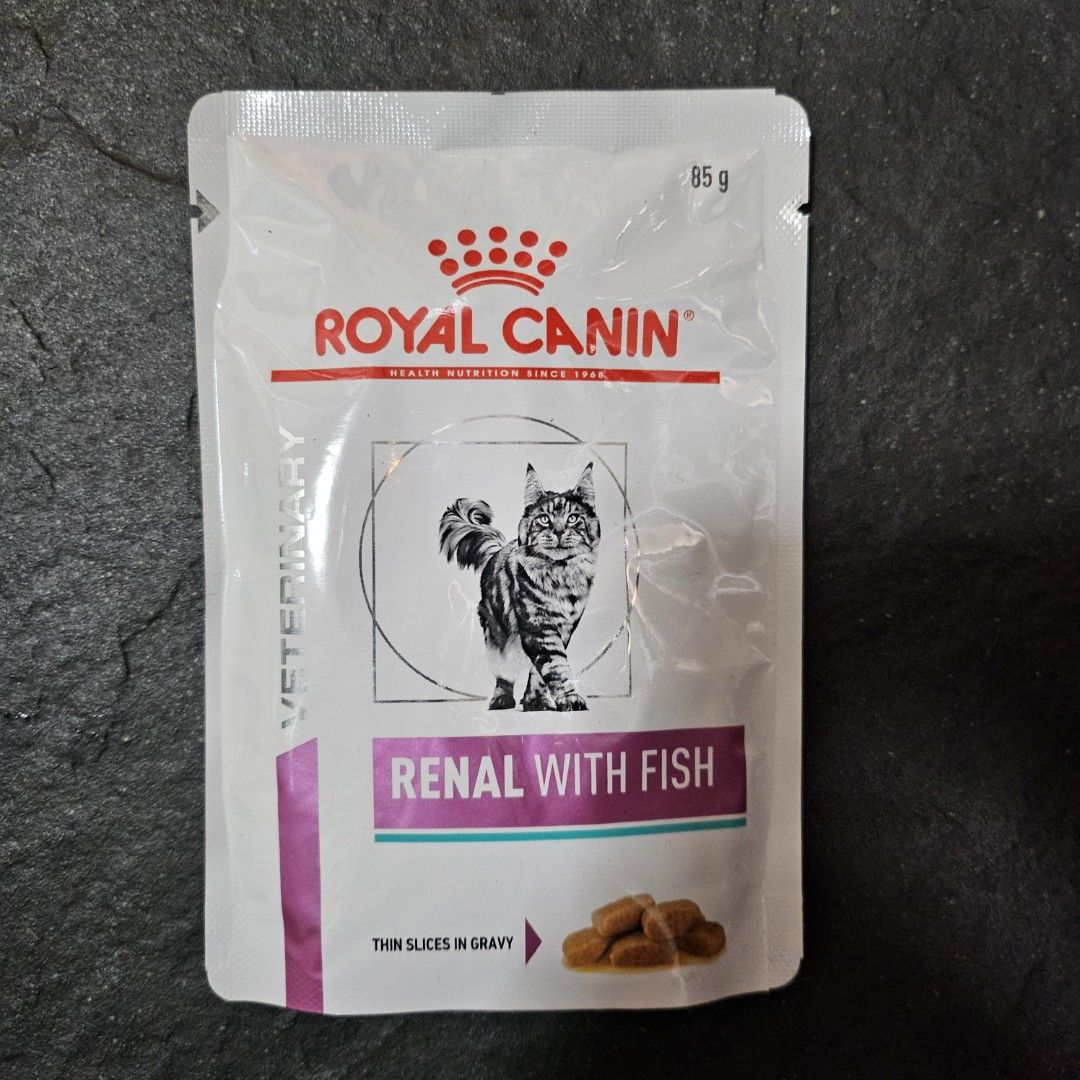 Royal Canin Renal Cat Food (Chicken/Fish), 85g packet, Pet Supplies