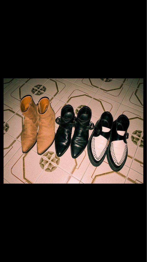 Saint Laurent Paris SLP Creeper Duckies Western Boots Men s