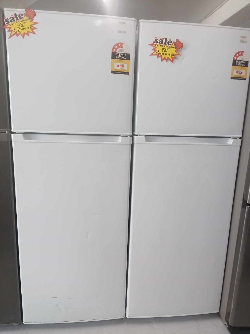SALE Sharp & Seiki Refrigerator (Category: Refrigerators and Freezers) located in Muntinlupa City. Submitted by aussie.surplustore (Listing ID 1276233637, Image 2). Description: SALE Sharp & Seiki Refrigerator Seiki Top Mount Refrigerator White Before : 17,500 Limited stocks only NOW for only : 12,250 Sharp 6247L FRENCH DOORS FRIDGE JTECH INVERTER BEFORE : 39,500 NOW FOR ONLY : 27,650 Limited stocks only Seiki Top Mount Refrigerator Gray Before :