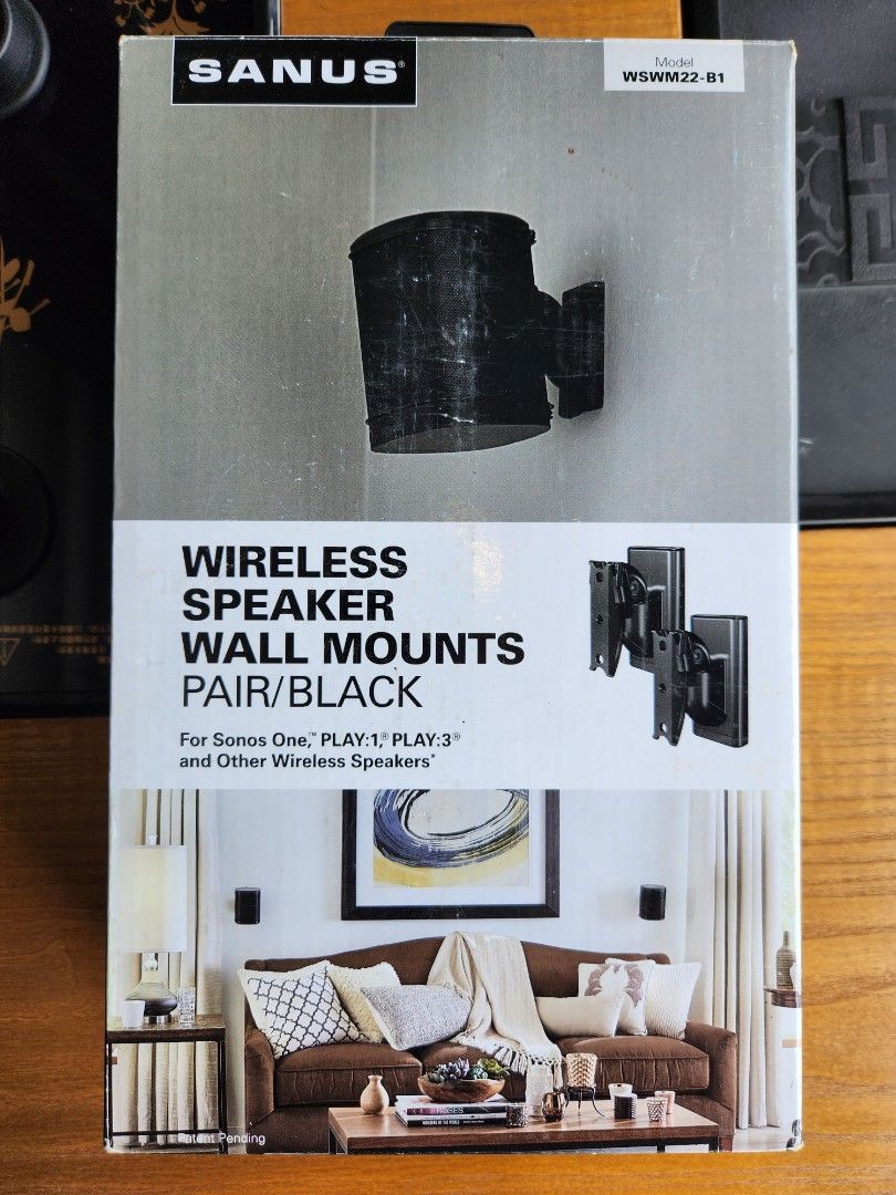 Sanus wireless best sale speaker wall mount