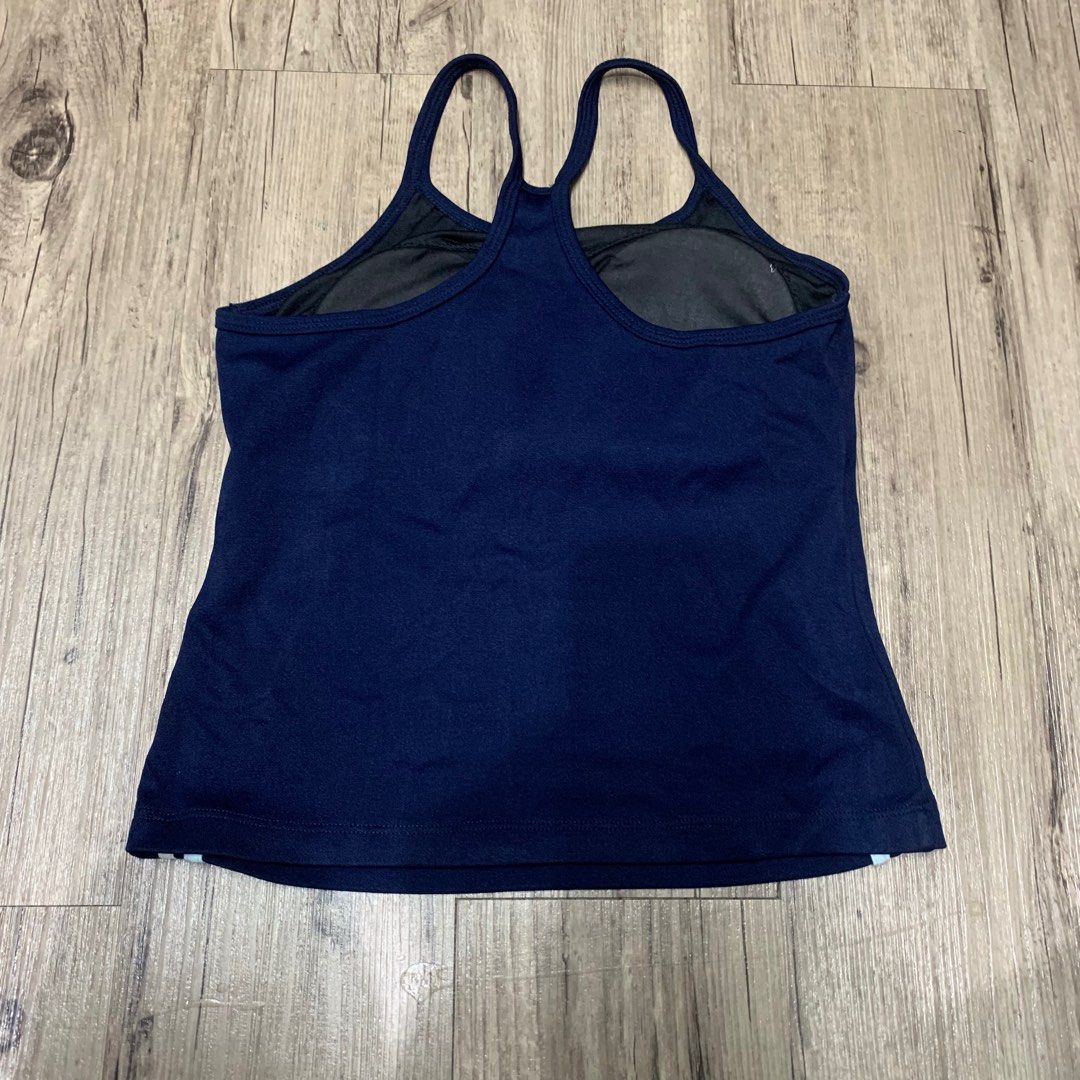 Sassa Activewear Navy Blue Sleeveless Top (Category: Activewear) located in Manila. Submitted by bitofthings (Listing ID 1276309622, Image 2). Description: Like New No when worn Fits S-M.