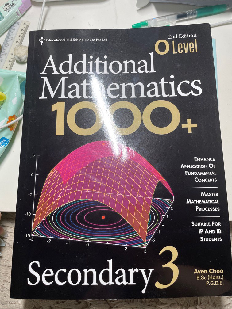 Sec 3 Additional Mathematics (Amaths) 1000+ Assessment book, Hobbies \u0026 Toys, Books \u0026 Magazines ...