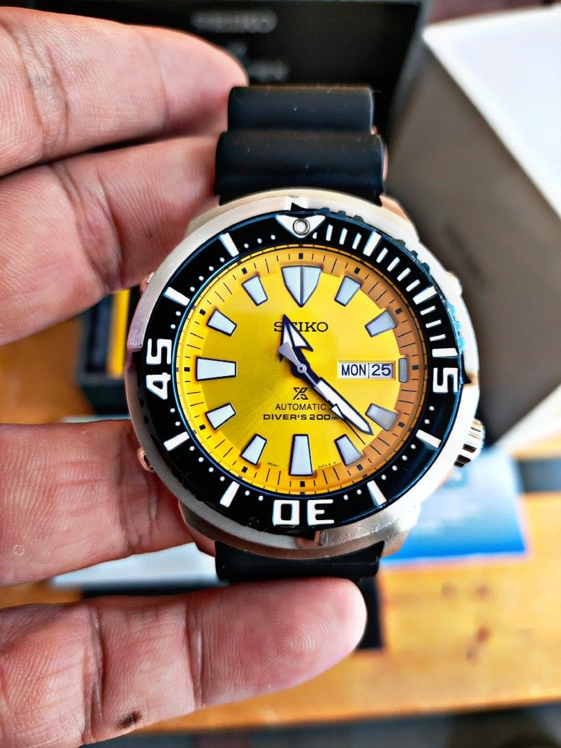Seiko baby top tuna yellow