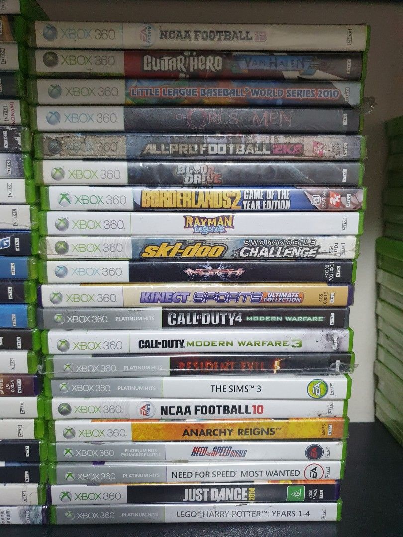 Selling Microsoft Xbox 360 Videogames Set 2 (Category: Xbox) located in Quezon City. Submitted by itemsforadoption (Listing ID 1276278783, Image 3). Description: Rfs: Its 2024! Happy New Year! Hoping you have a good year ahead of you! If you have questions feel free to send a message. Though I'll most likely be able to reply from 10am to 8pm. Please be patient and understanding. Decluttering games and items that I've picked up or for friends and 