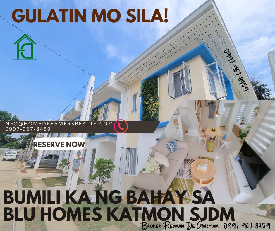 Single Attached House And Lot For Sale in BLU HOMES KATMON SJDM Bulacan