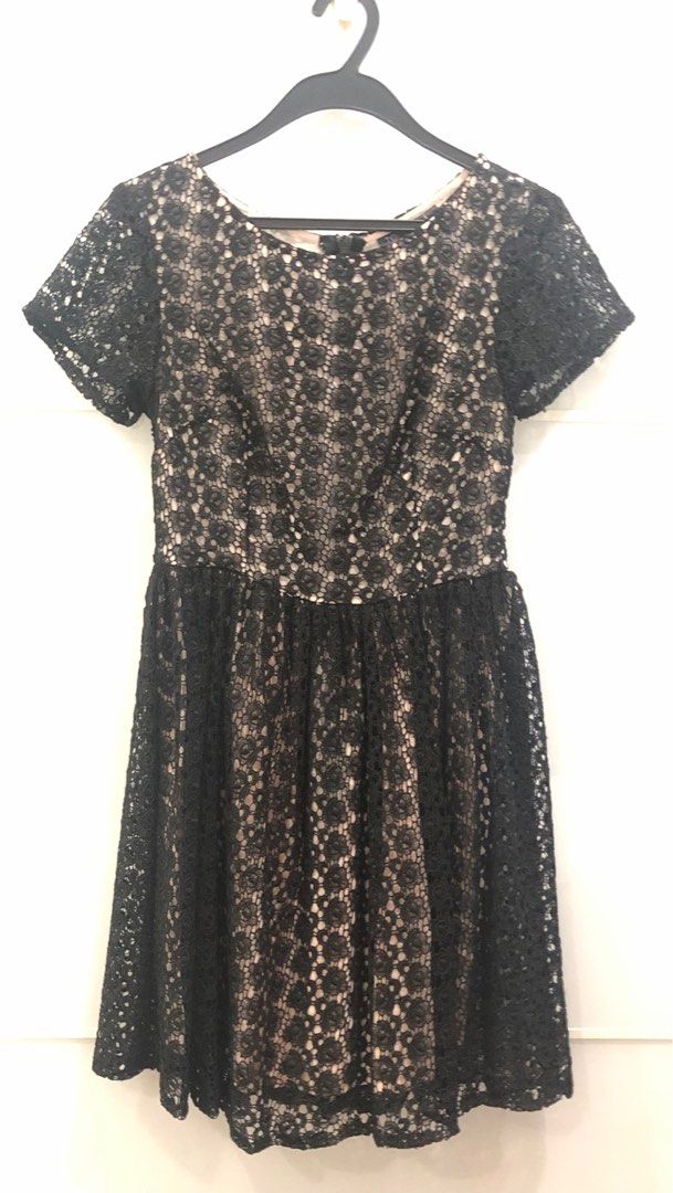Topshop black skater dress outlet