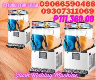 slush making machine with 2 flavors