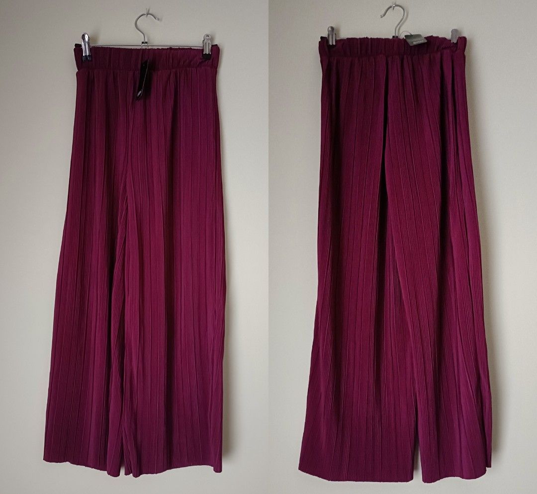 SPORTSGIRL Plisse Pleated C S Pant Bottoms Women s Fashion Clothes on Carousell