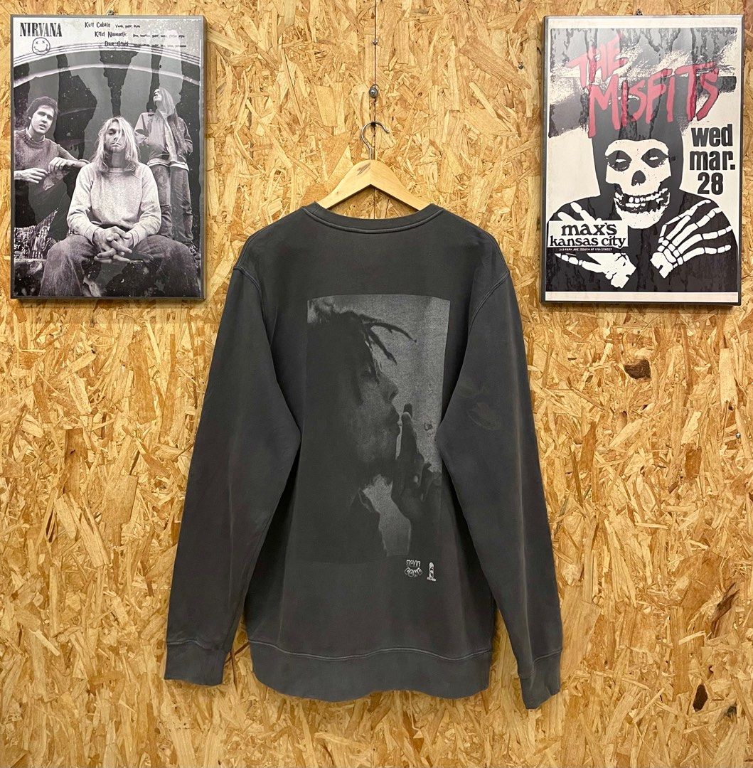 Stussy X Bob Marley Tuff Gong Record Label Sweatshirt Men s