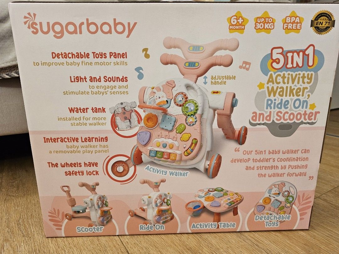 VTech Baby 5-in-1 Maxi Trein Elektronische Educatieve Speelgoed Set, Veelkleurige Spaanse Versie One Size Veelkleurig