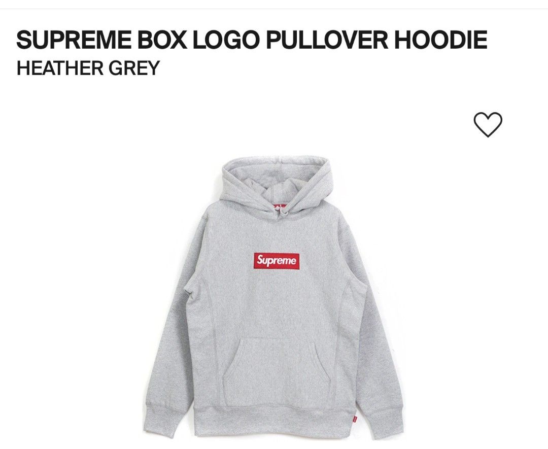 Supreme box logo hoodie sizing hotsell
