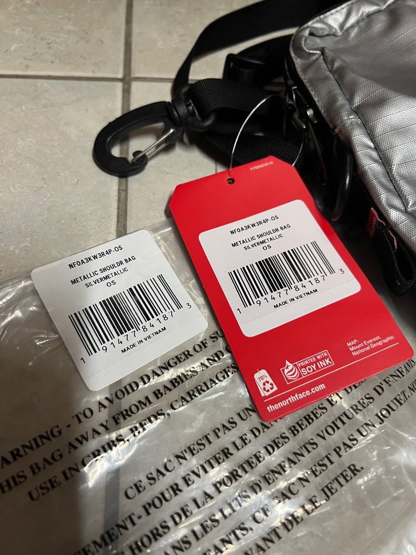 Supreme the north face metallic shoulder bag silver shop