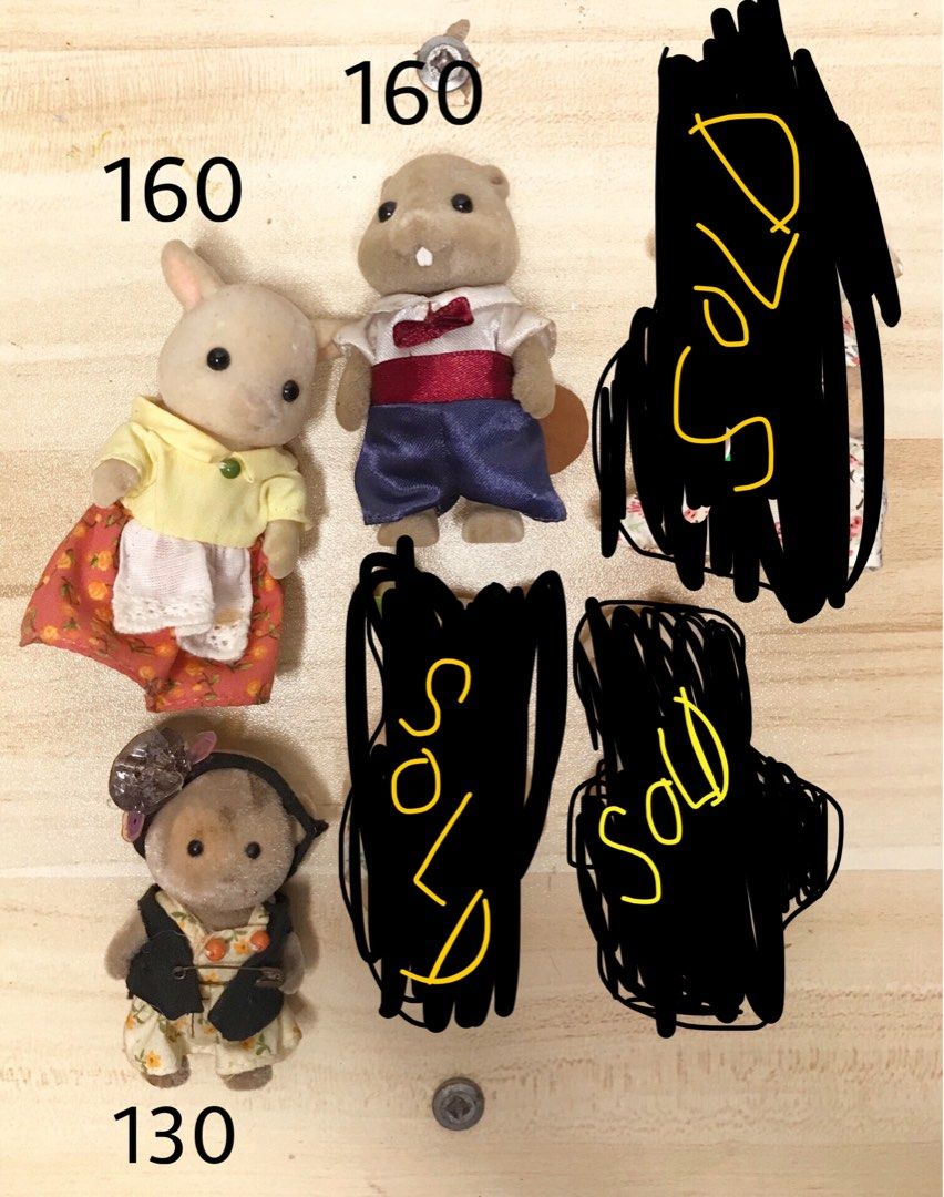 sylvanian families calico critters (Category: Figurines & Statues) located in Pasig City. Submitted by mgakunganikanik (Listing ID 1274035357, Image 2). Description: PLEASE READ, IMPORTANT: -item prices are stated on the images -prices are still negotiable, dm lang po -if taking three or more items, discount will be given mop: gcash metrobank or bdo .