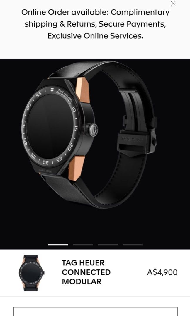 Tag heuer connected online modular 45 rose gold