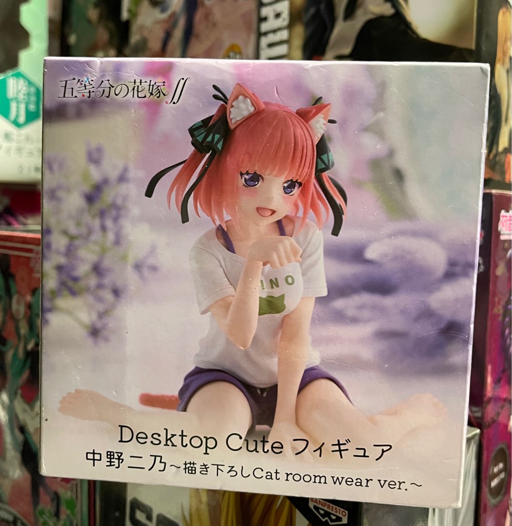 TAITO 五等分の花嫁∬ Desktop Cute フィギュア中野二乃~描き下ろしCat 