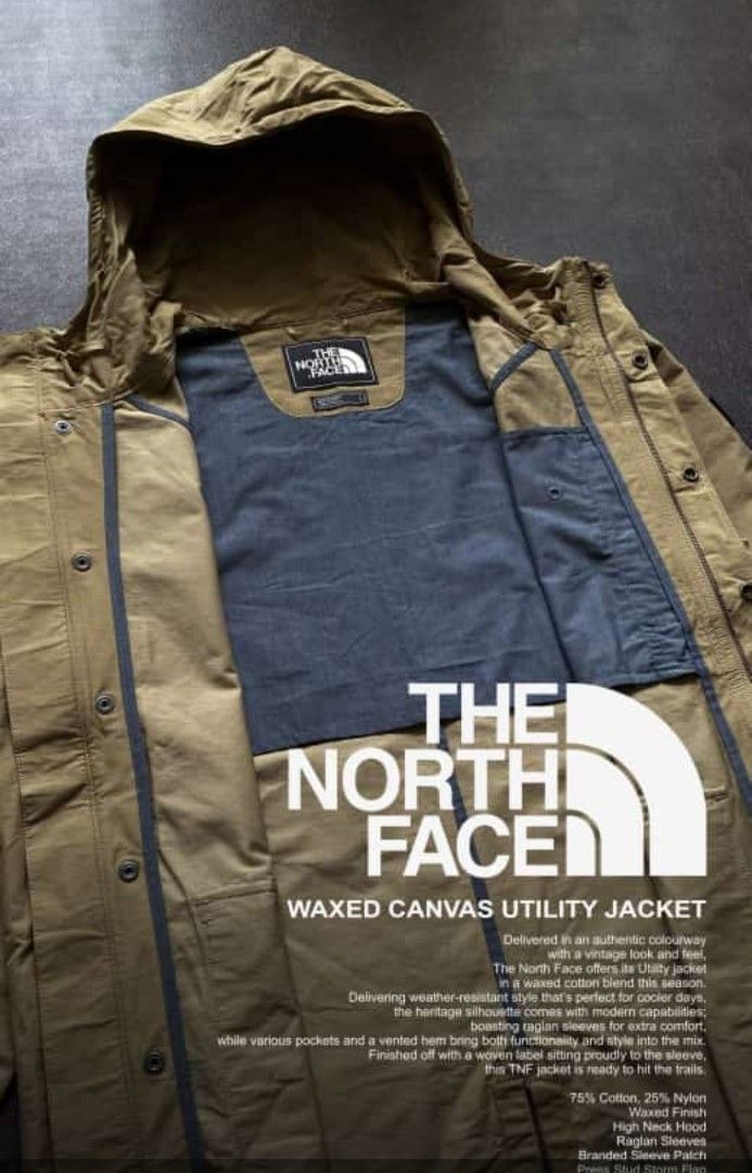 The north face cheap utility waxed canvas